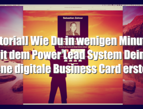 [Tutorial] Wie Du in wenigen Minuten mit dem Power Lead System Deine eigene digitale Business Card erstellst